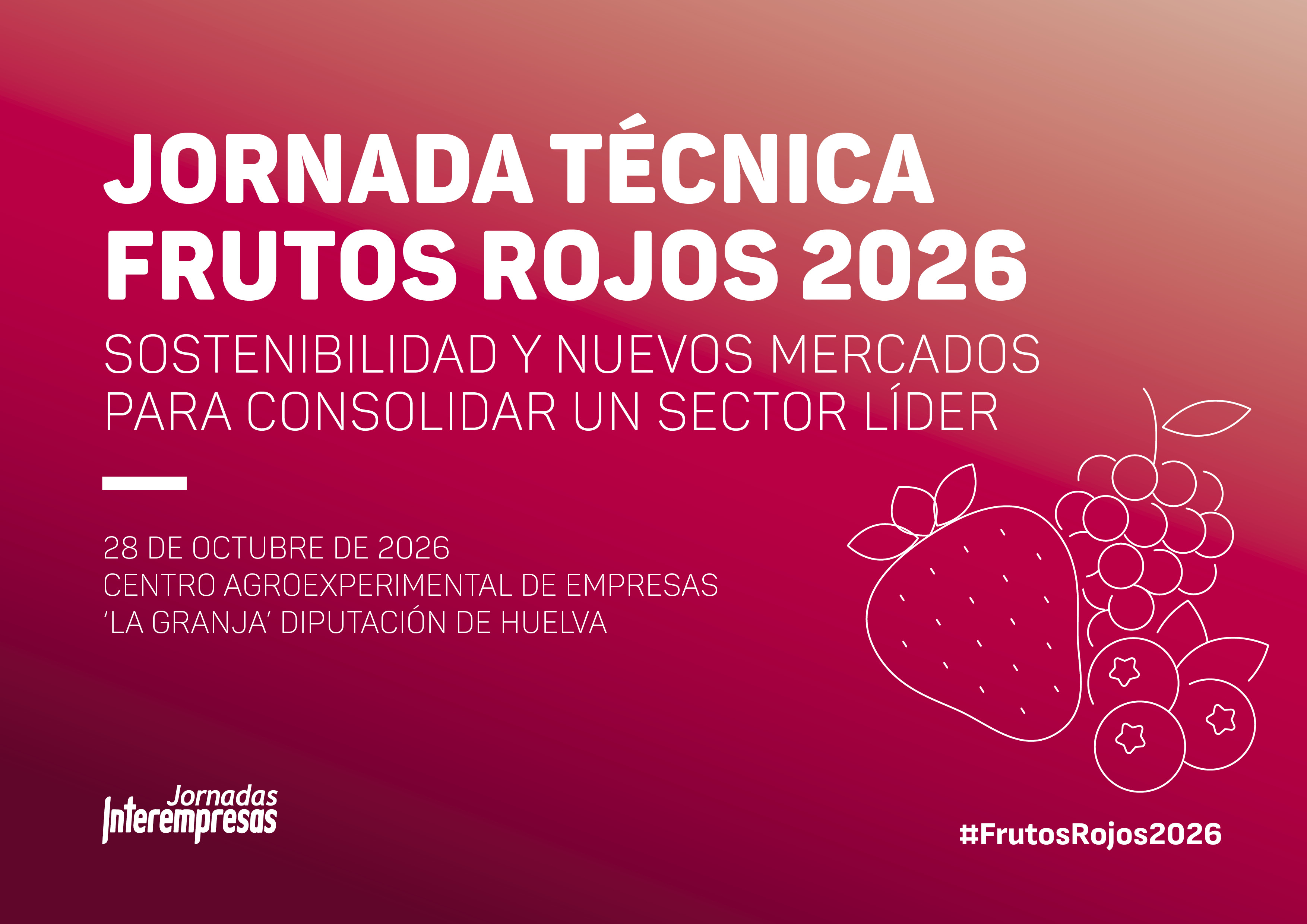 Cartel de Jornada T�cnica sobre Frutos Rojos 2026