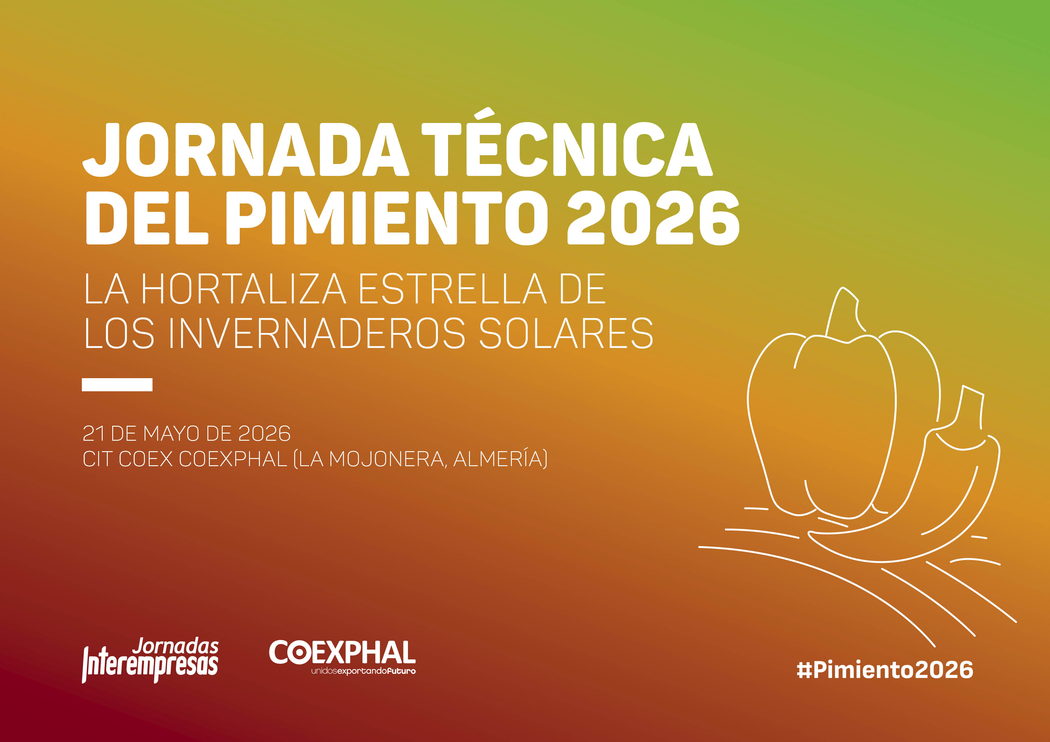 Cartel de Jornada T�cnica del Pimiento 2026